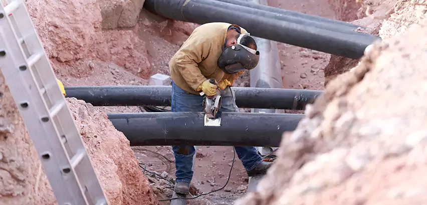 Cast Iron Sewer Pipe Replacement in Carnot-Moon
